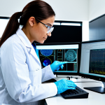 **

"A professional female engineer, fully clothed in a modest lab coat and safety glasses, working at a high-tech workstation in a clean and modern research lab, appropriate attire, safe for work, perfect anatomy, correct proportions, professional photography, family-friendly, well-formed hands, proper finger count, natural body proportions, safe for work."

**